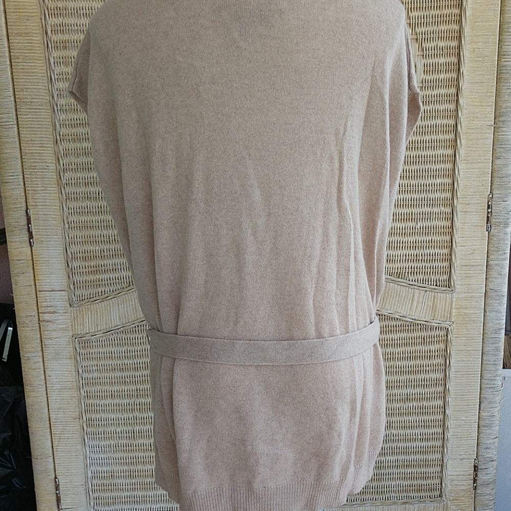 COMING MSRP=$278 NWT RARE BCBG CASHMERE Contemporary Tunic with Pockets - Picture 3 of 8